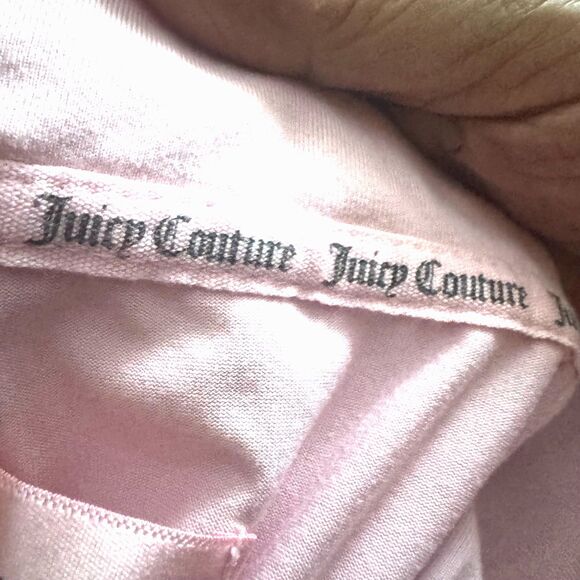 Juicy Couture Pajama Set Womens Medium Pink 2 Piece Sleepwear Studded Logo - Picture 7 of 8